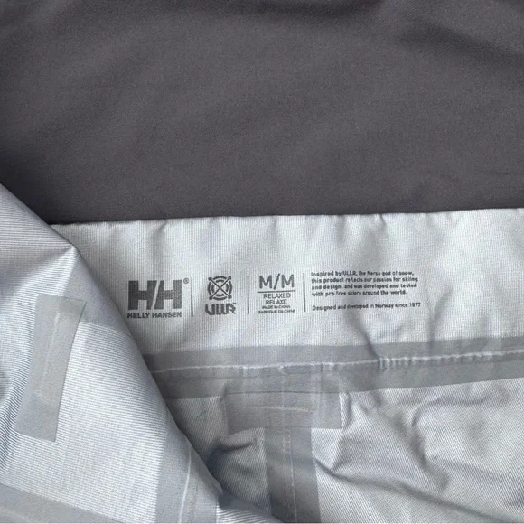 Helly Hansen Men’s Sogn Bib Shell pants - gray fog camo - men’s medium - BNWT - Picture 4 of 6